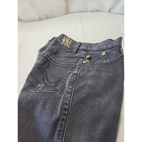 Rock & Republic Kendra Curvy Boot Cut Women Black Jeans Sz2,EUC - Picture 2 of 11